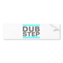 Dubstep Cyan Bumper Sticker