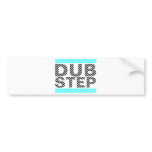 Dubstep Cyan Bumper Sticker