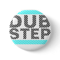 Dubstep Cyan Pinback Button
