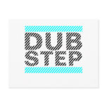 Dubstep Cyan postcards