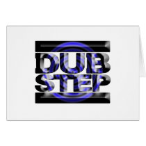 DUBSTEP dub step t shirt blue spin rusko caspa Greeting Card