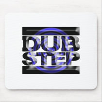DUBSTEP dub step t shirt blue spin rusko caspa Mouse Pads