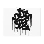 Dubstep FatCap Black postcards