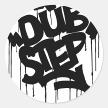 Dubstep FatCap Black Sticker