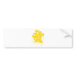 Dubstep FatCap Citrus Gold Bumper Sticker