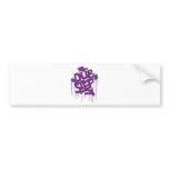 Dubstep FatCap Kush Purple Bumper Stickers