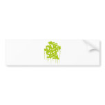 Dubstep FatCap Lime Bumper Stickers