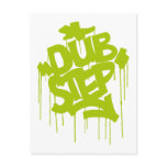 Dubstep FatCap Lime postcards