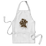Dubstep FatCap Mushroom Brown aprons