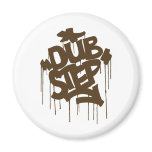 Dubstep FatCap Mushroom Brown magnets