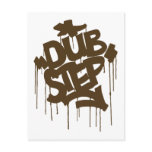 Dubstep FatCap Mushroom Brown postcards