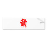 Dubstep FatCap Red Bumper Stickers