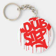 Dubstep FatCap Red Keychains