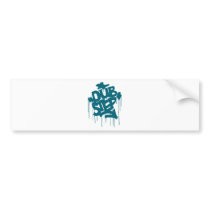 Dubstep FatCap Reef Blue Bumper Stickers