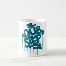 Dubstep FatCap Reef Blue Coffee Mugs