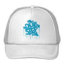 Dubstep FatCap Sky Blue Trucker Hat