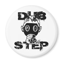 Dubstep Gas Mask Refrigerator Magnets