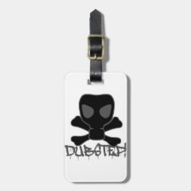 Dubstep Gas Mask Skull Luggage Tags