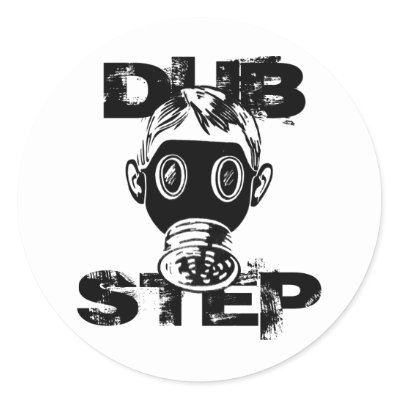 Dubstep Gas Mask Round Stickers by generation_y_design