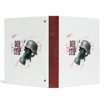 DubStep Gasmask 3 Ring Binders