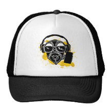 Dubstep Gasmask Trucker Hats