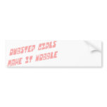 Dubstep girls wobble bumper sticker