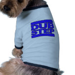 DUBSTEP Logo blue pet clothing