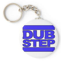 DUBSTEP Logo blue Keychains