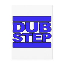 DUBSTEP Logo blue Post Card