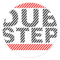 Dubstep Music Round Sticker
