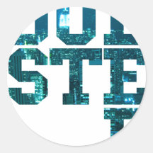Dubstep NYC Round Stickers