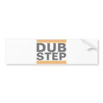 Dubstep Orange Bumper Sticker