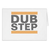 Dubstep Orange Greeting Cards