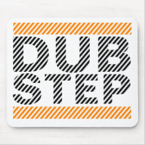Dubstep Orange Mouse Pads