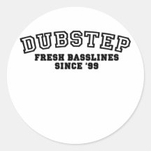 Dubstep - Original Round Sticker