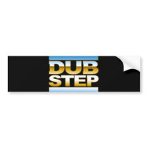 DUBSTEP t shirt chrome Bumper Sticker