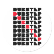 Dubstep WALL girls or guys Dubstep music Round Stickers Dubstep WALL girls or guys Dubstep music Round Stickers