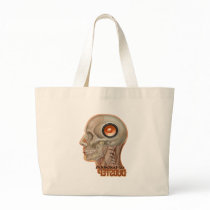 Dubstep woofer brain canvas bags