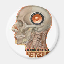Dubstep woofer brain fridge magnets
