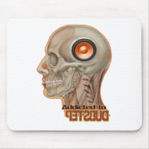 Dubstep woofer brain mousepad