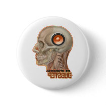 Dubstep woofer brain pinback button