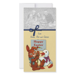 Duck and Bunny Easter photocard
