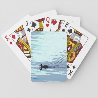 Duck and Lake Ripples Playing Cards