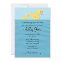 Duck Baby Shower Custom Announcements