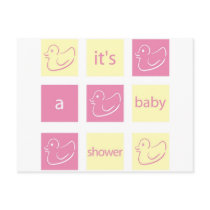 Duck Baby Shower Invitation postcards