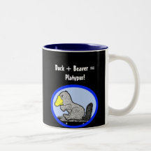 Duck + Beaver = Platypus! Coffee Mug