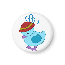 Duck - Blue and Purple magnets