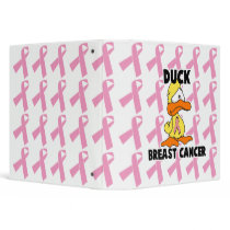 duck breast cancer awarness notebook binders