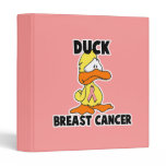 Duck Breast Cancer Notebook 3 Ring Binder