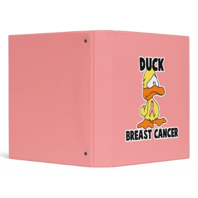 Duck Breast Cancer Notebook 3 Ring Binder Zazzle_binder Duck Breast Cancer Notebook 3 Ring Binder Zazzle_binder